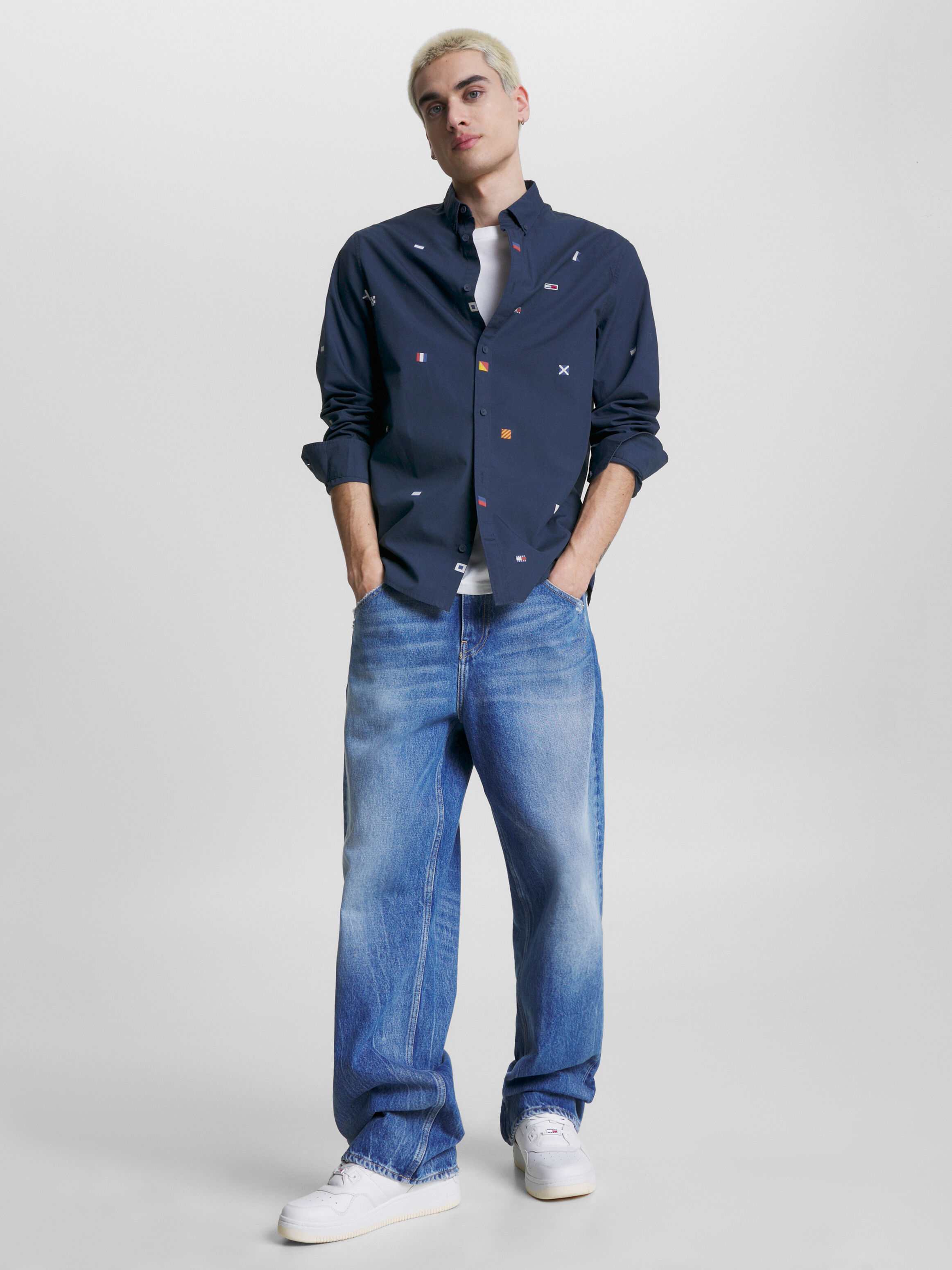 Archive Embroidery Classic Fit Shirt Tommy Hilfiger Taiwan