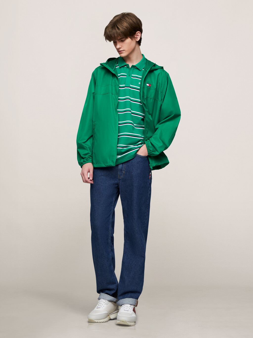 Chicago Zip-Thru Lightweight Windbreaker, Green Malachite, hi-res