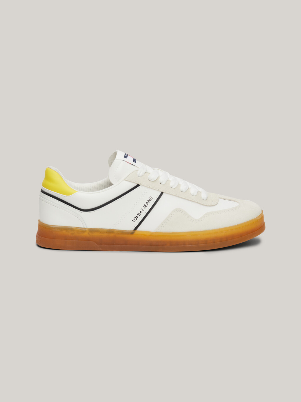 Retro Suede Cupsole Trainers, Eureka Yellow, hi-res