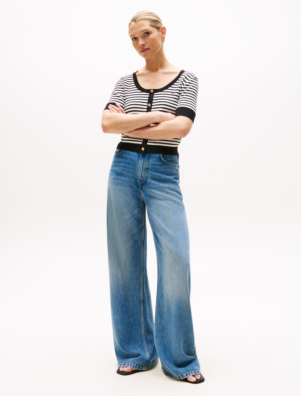 S/S SCP-NK  SWTRBlck Strp/cr, Black Stripe/Ecru, hi-res