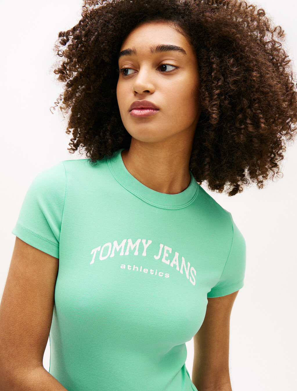 Logo Slim Crew Neck T-Shirt, Tropical Tide, hi-res