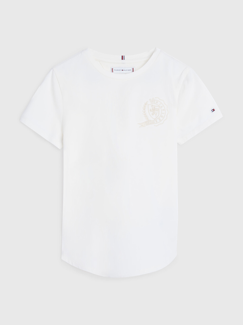 Girls Icons Logo Embroidery T-Shirt, Ancient White, hi-res