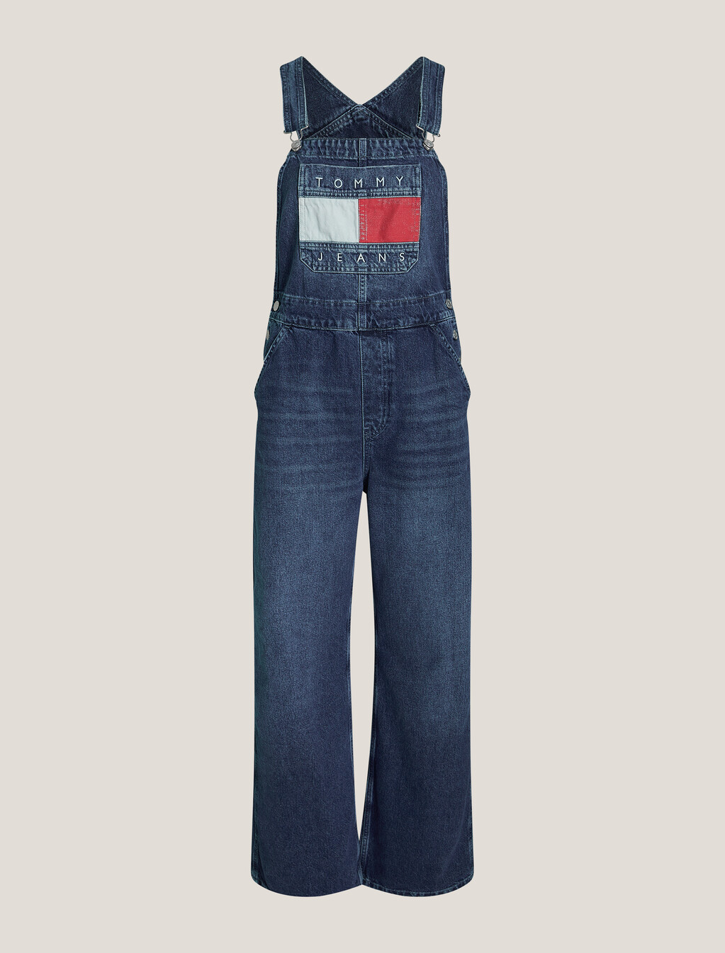 經典旗幟標誌工裝褲, Denim Medium, hi-res