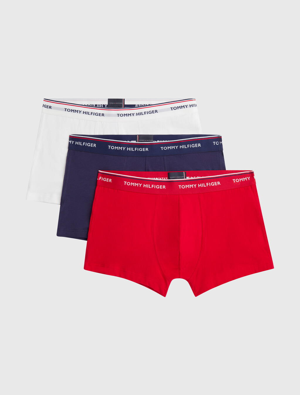 Essential Trunk 3 Pack, White/Tango Red/ Peacoat, hi-res