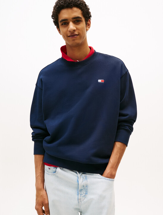 Tommy 旗幟徽章寬鬆運動衫