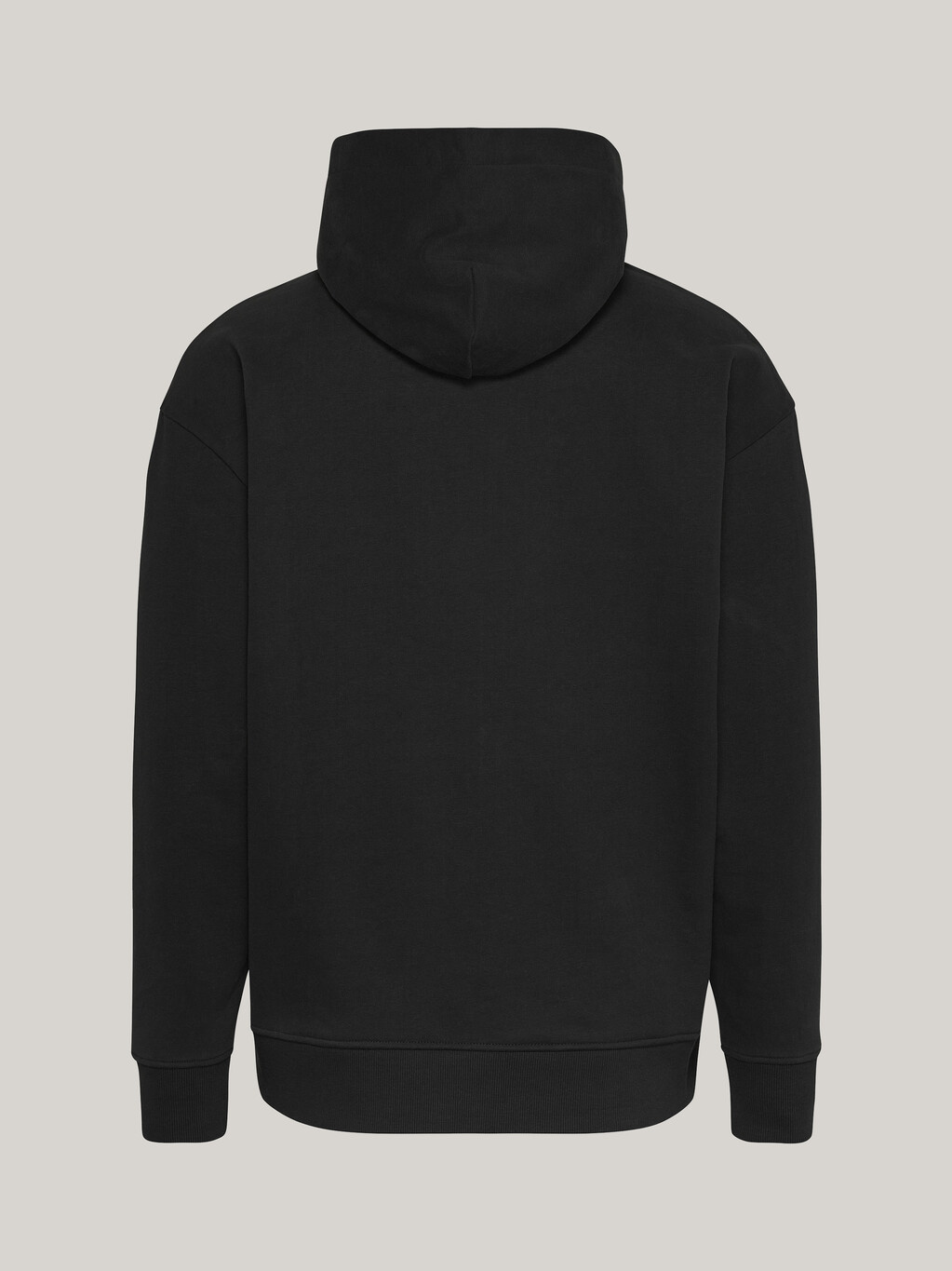 Signature Logo Relaxed Hoody, Black, hi-res