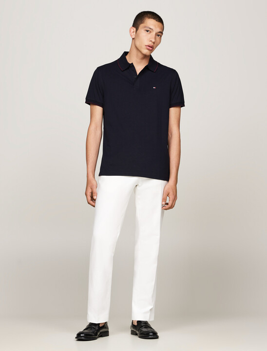 Regular Tipped Jersey Polo Shirt, Desert Sky Regular Tipped Jersey Polo Shirt