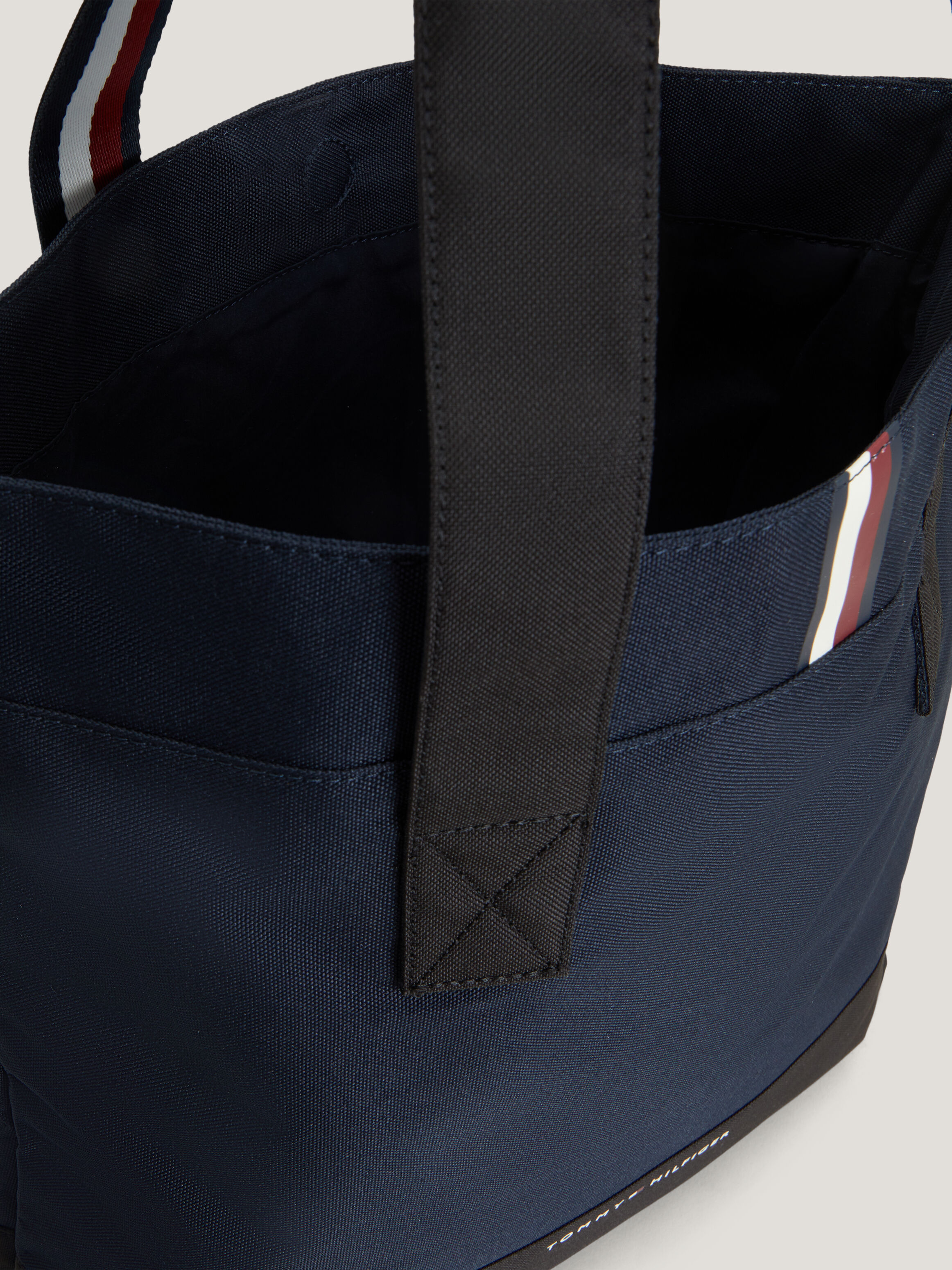 Global Stripe Canvas Tote blue Tommy Hilfiger Taiwan