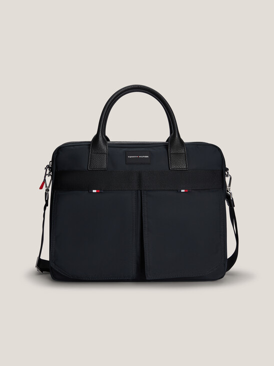 Logo Patch Laptop Bag