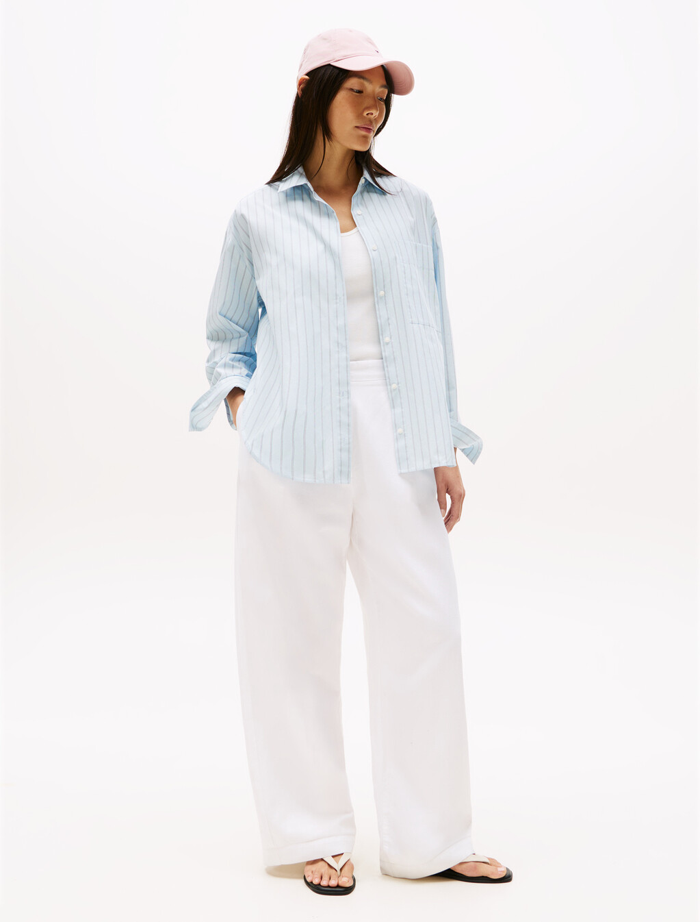 IM AF ESS PPLN NW ESTxtrd Thn Stp/, Textured Thin Stp/ Breezy Blue, hi-res