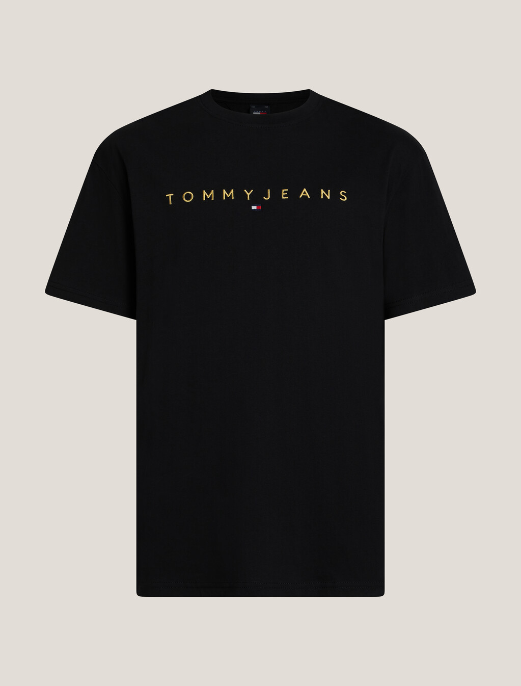 Linear Golden Logo T-Shirt, Black, hi-res