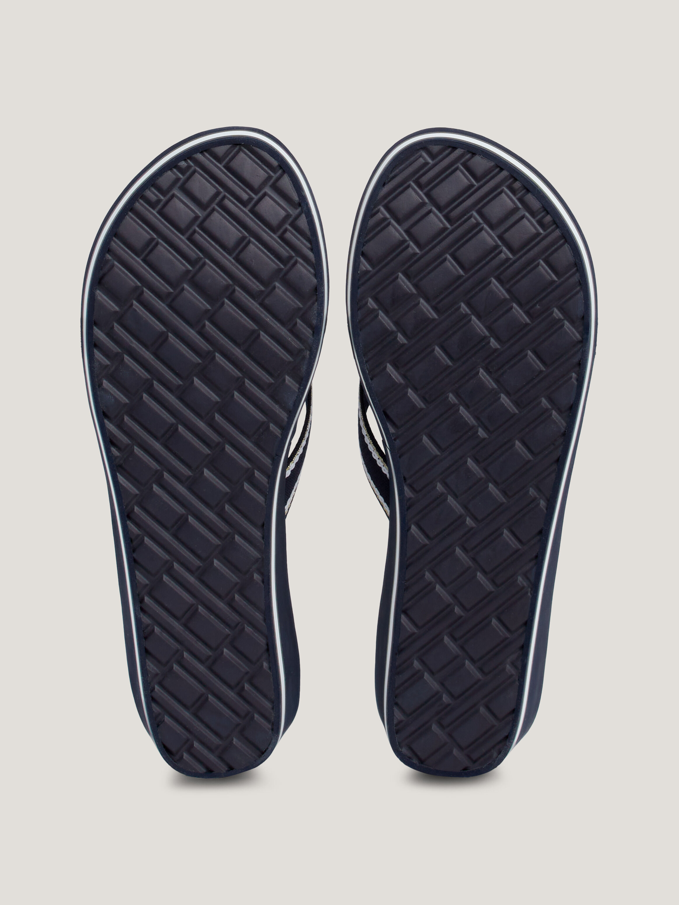 Logo Strap Wedge Heel Beach Sandals blue Tommy Hilfiger Taiwan