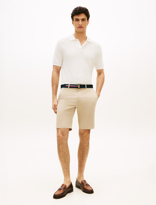Denton Belted Twill Slim 9.5" Inseam Shorts