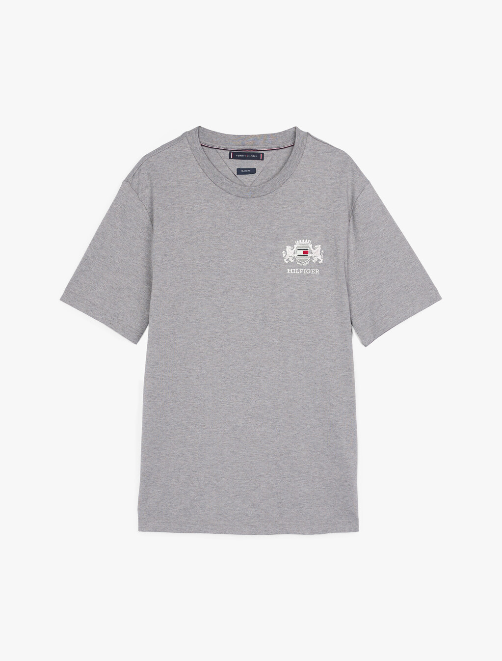 標誌刺繡 T 恤, Medium Grey Heather, hi-res