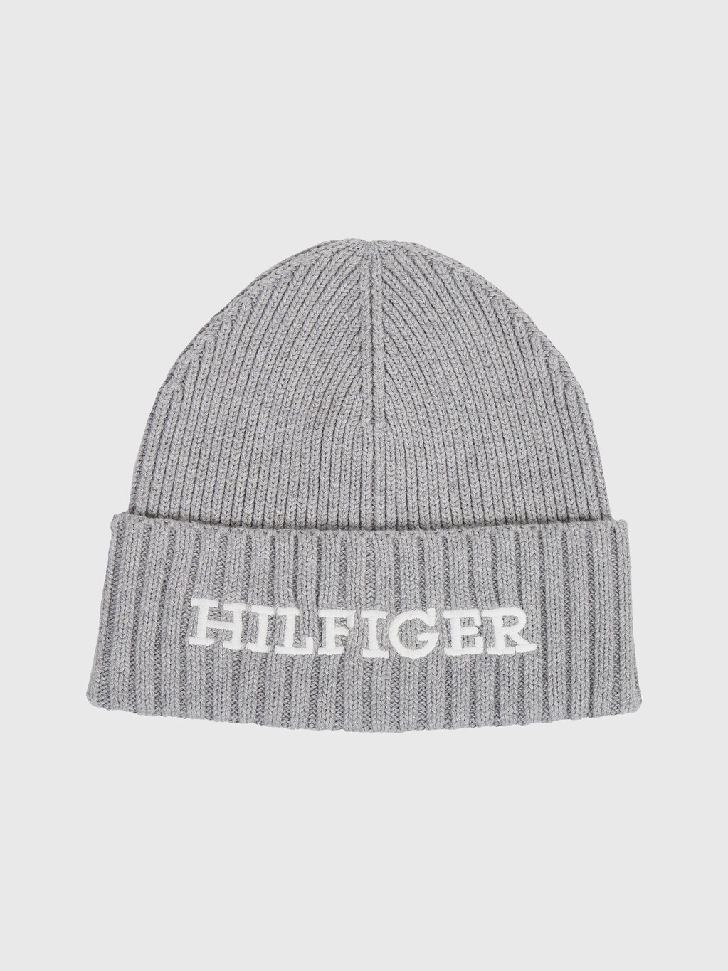 Hilfiger Monotype 標誌刺繡毛帽, Grey Melange, hi-res