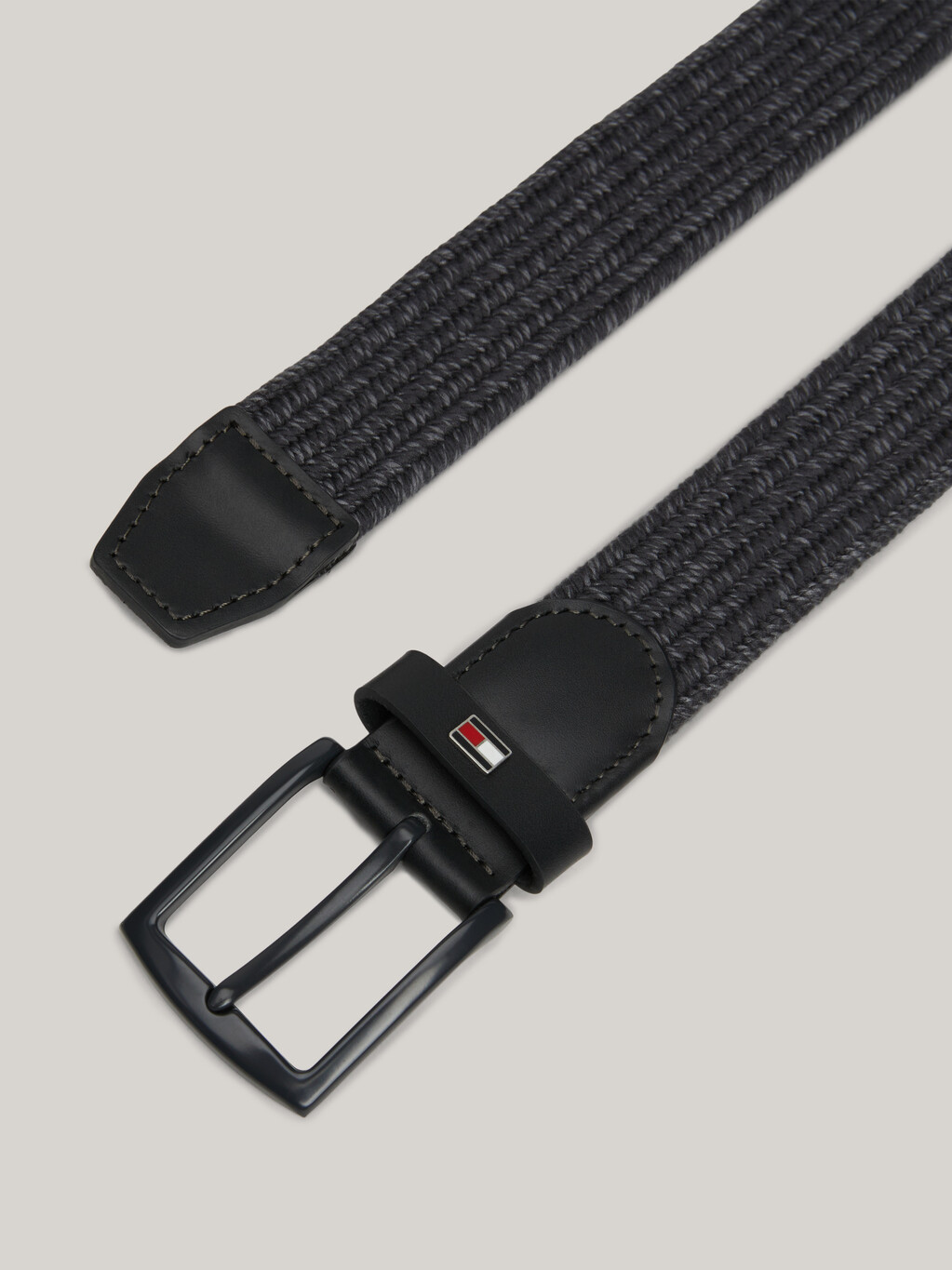 Denton Woven Elastic Belt, Medium Grey / Shady Stone, hi-res