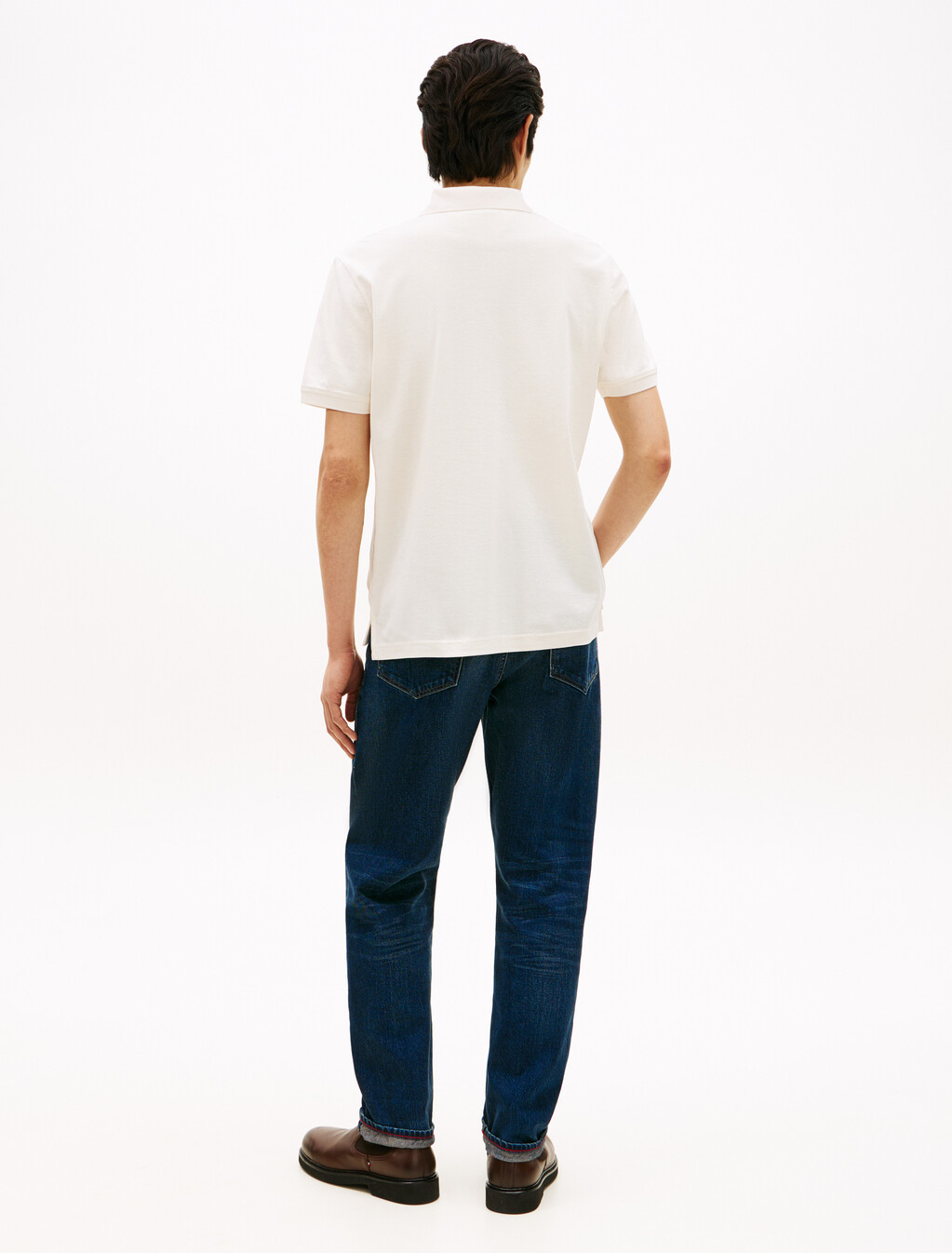 Regular Fit Appliqu&eacute; Honeycomb Polo Shirt, Ivory Petal, hi-res