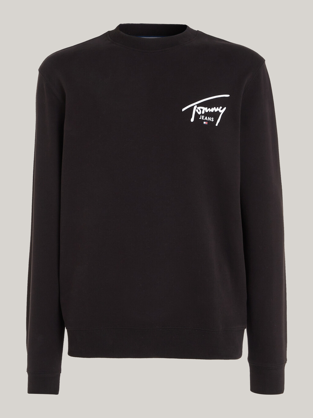 Signature Logo Back Graphic Sweatshirt, Black, hi-res