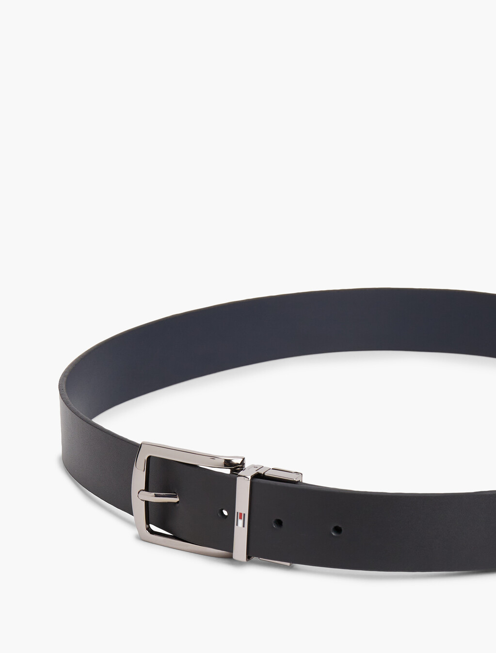 Reversible Leather Belt, Space Blue / Black, hi-res