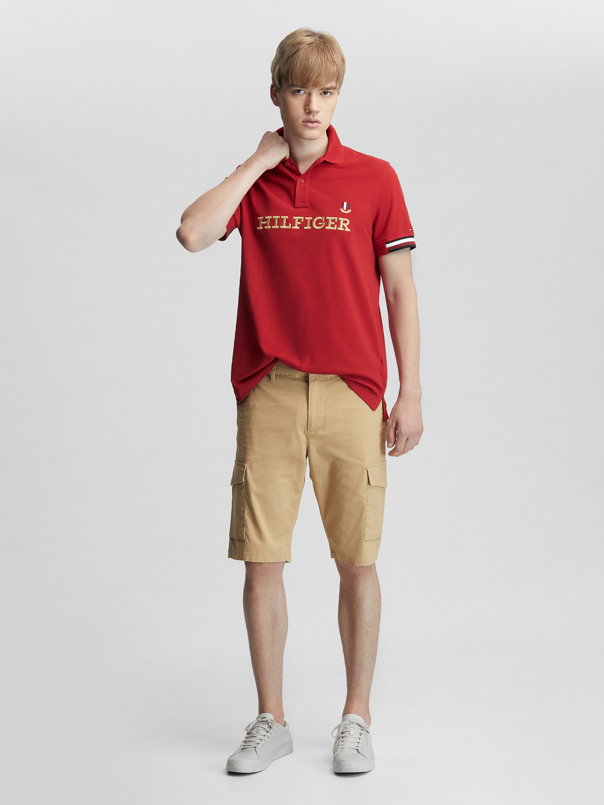 Khaki shorts outlet and polo