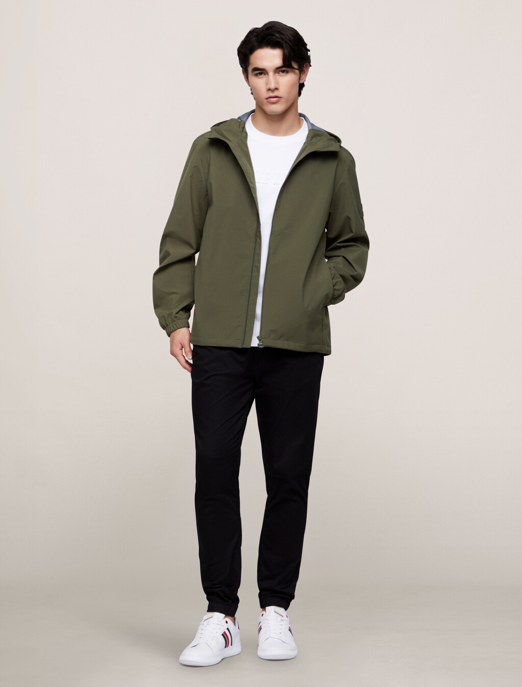 連帽風褸, Army Green, hi-res