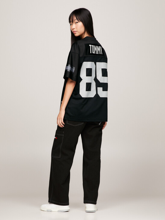 Tommy Remastered Dual Gender Mesh Jersey Oversized T-Shirt