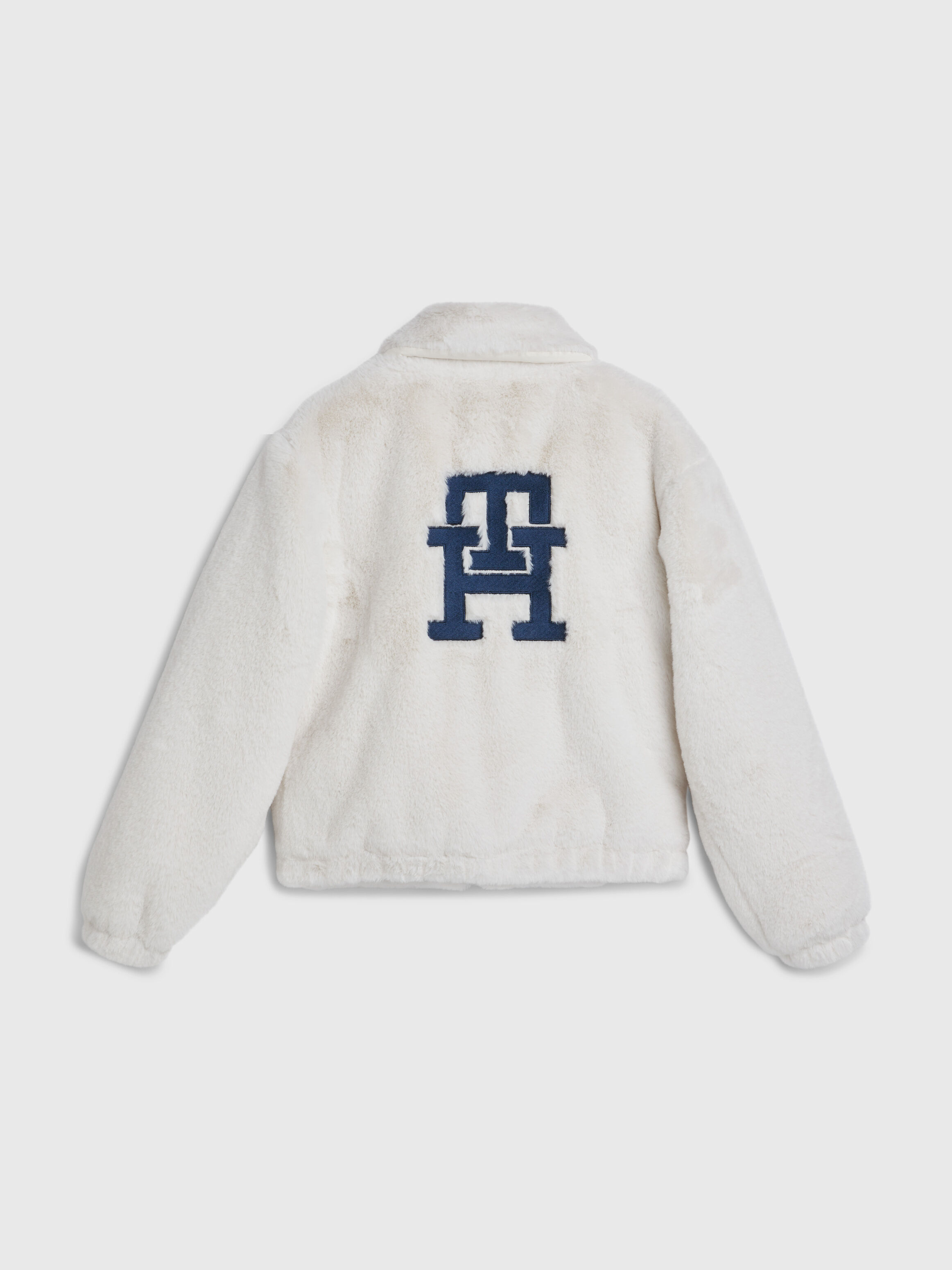 Faux Fur Monogram Jacket yellow Tommy Hilfiger Taiwan