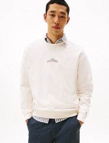 Heavy Twill Crewneck Sweatshirt, Ivory Petal, hi-res