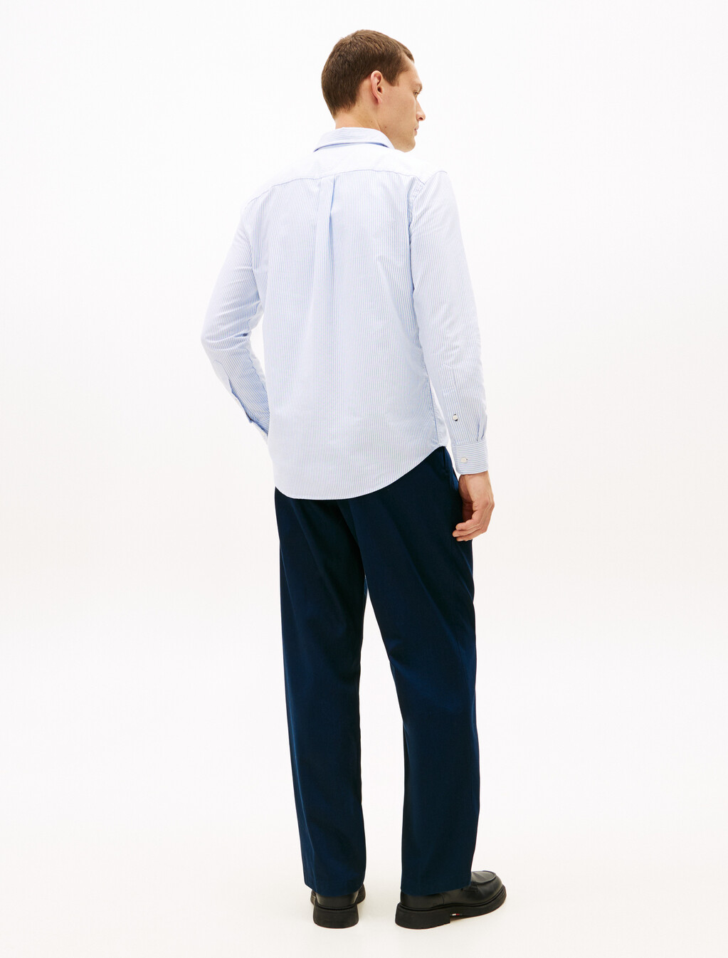 Asia Fit Heritage Stripe Oxford Shirt, Shirt Blue / Optic White, hi-res