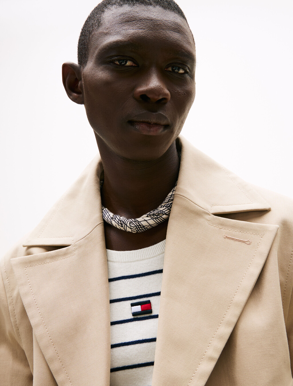 The Runway Collection Flag Scarf, Space Blue, hi-res