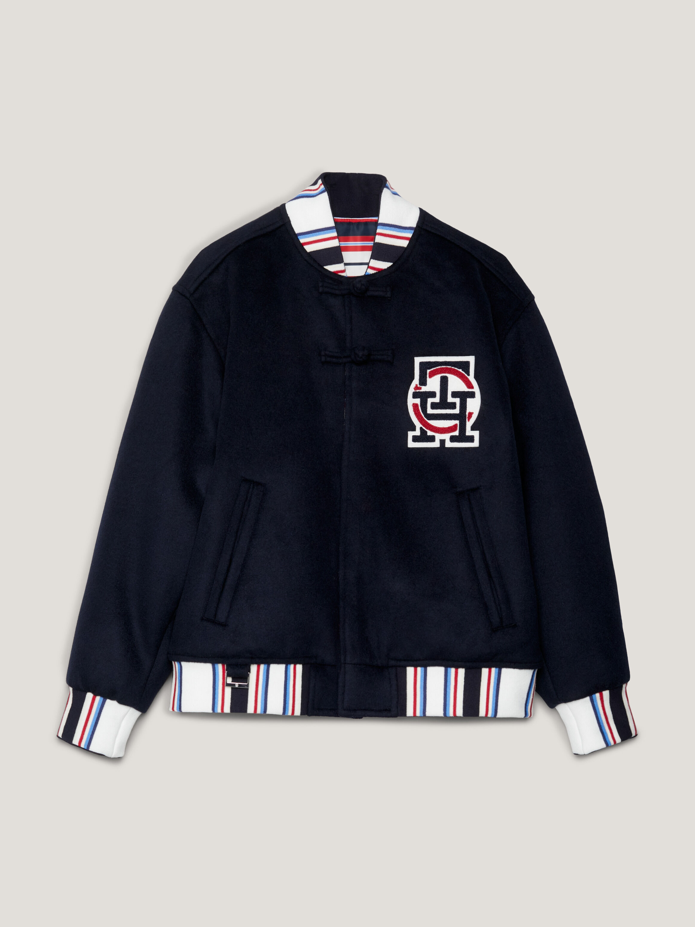 Tommy jeans borg shop reversible bomber jacket