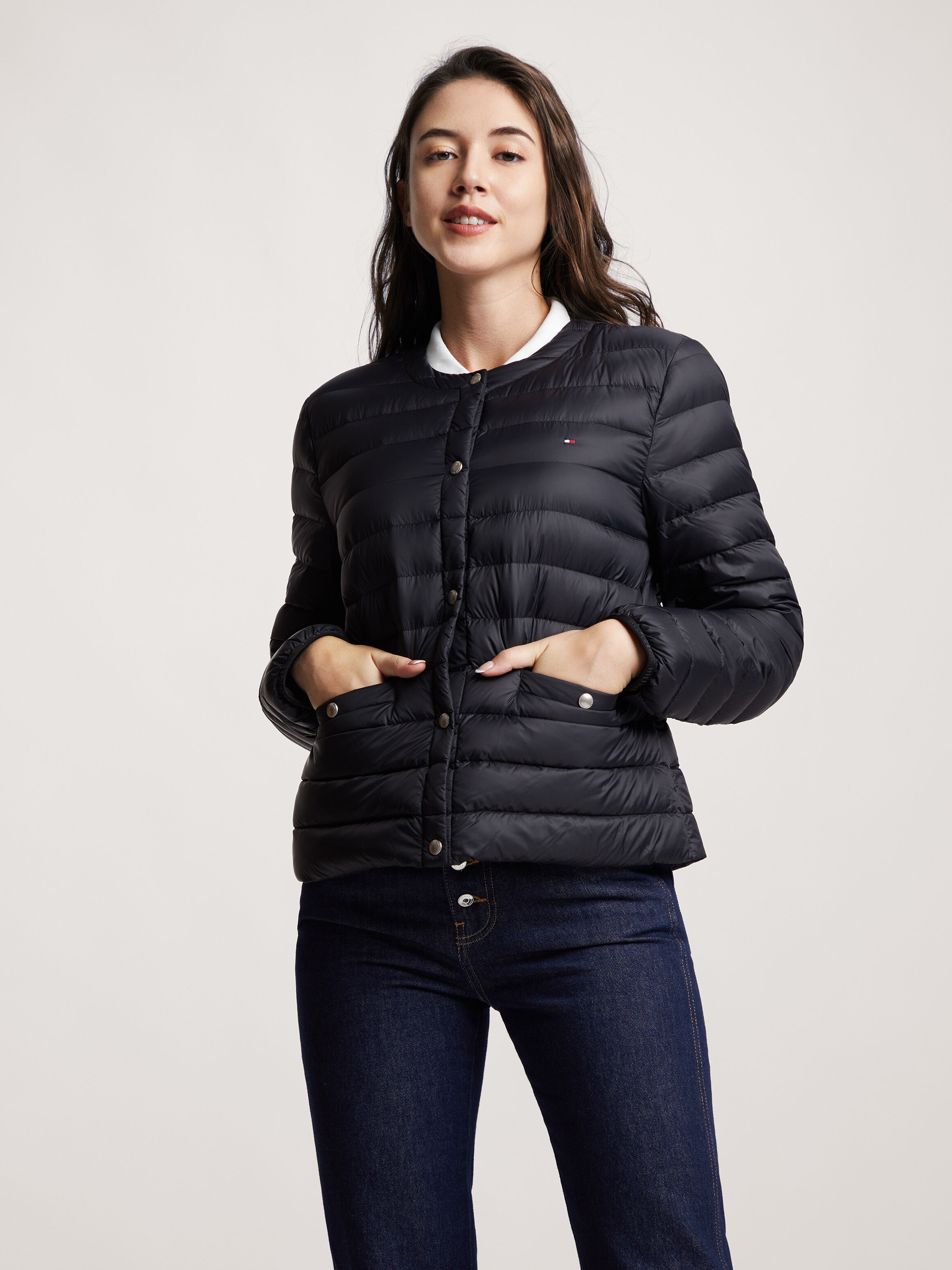 Tommy hilfiger quilted down jacket deals