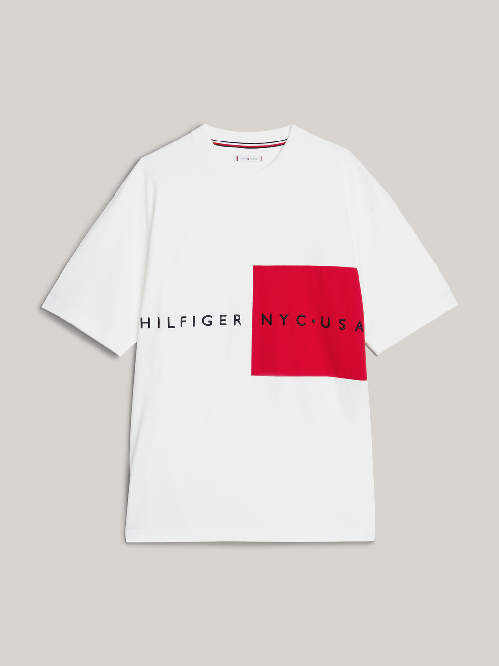 Hilfiger Team 旗幟標誌 T 恤, Ecru, hi-res