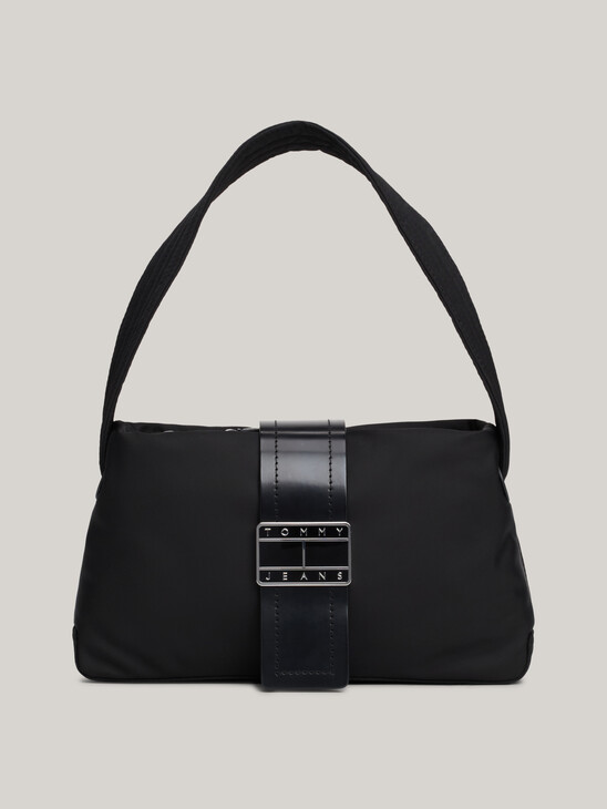 City Metal Logo Shoulder Bag