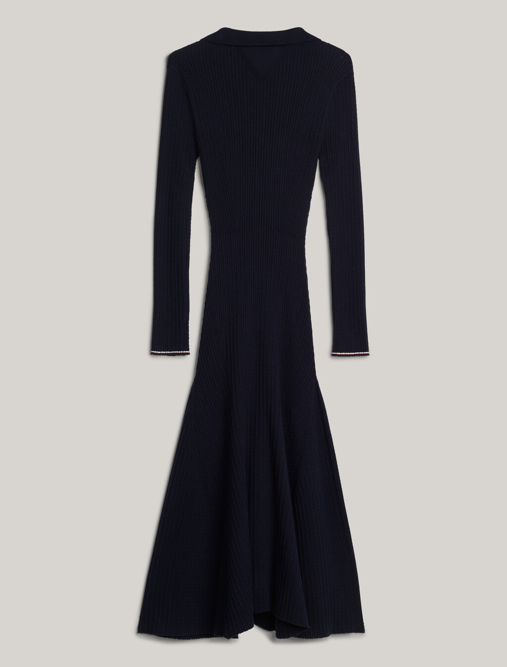 Crest Midi Polo Dress With Cashmere, Desert Sky, hi-res