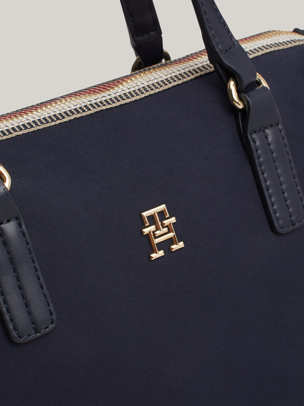 Signature Zip Tote, Space Blue, hi-res