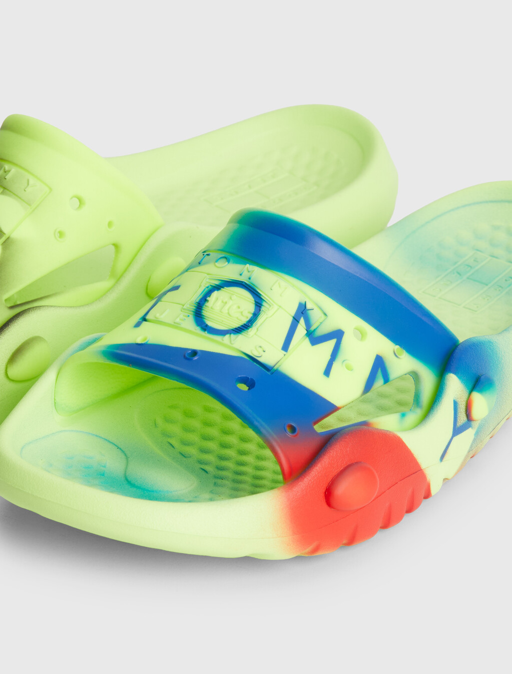 Tommy X Aries Pool Slides, Safety Yellow, hi-res