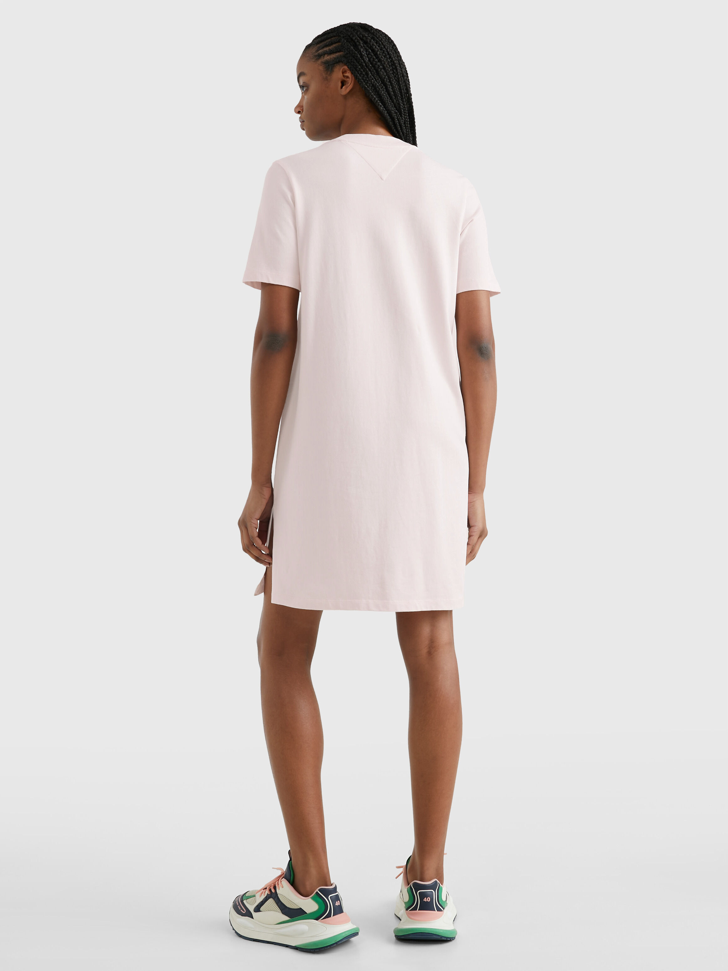 Pastel pink t shirt dress sale