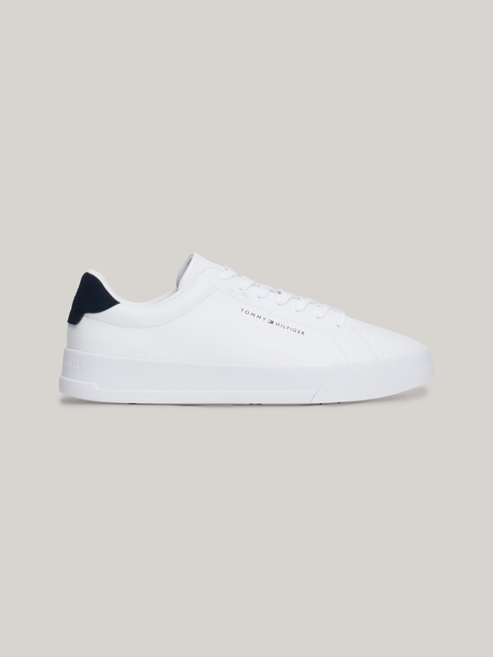 Pebble Grain Logo Court Trainers