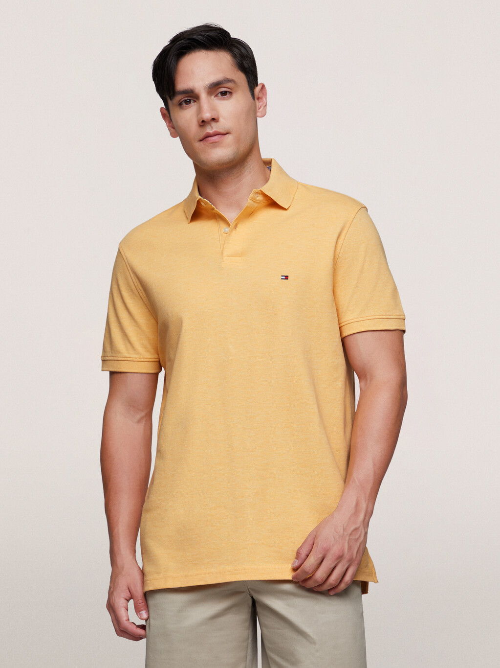 1985 Collection Regular Polo, Light Yellow Heather, hi-res