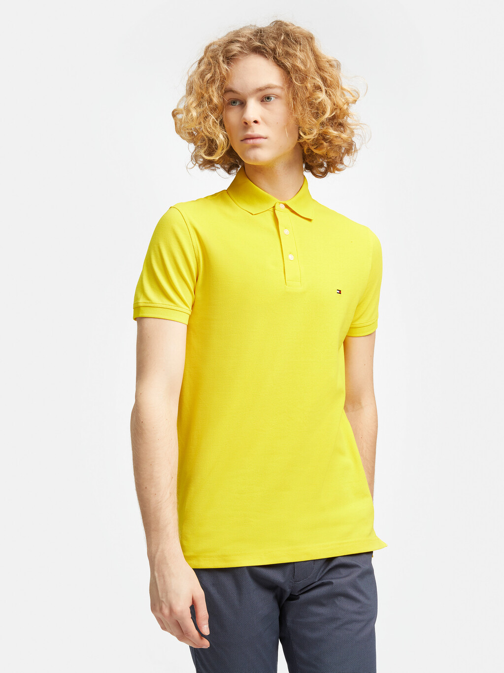 1985 Collection Slim Fit Polo, Vivid Yellow, hi-res