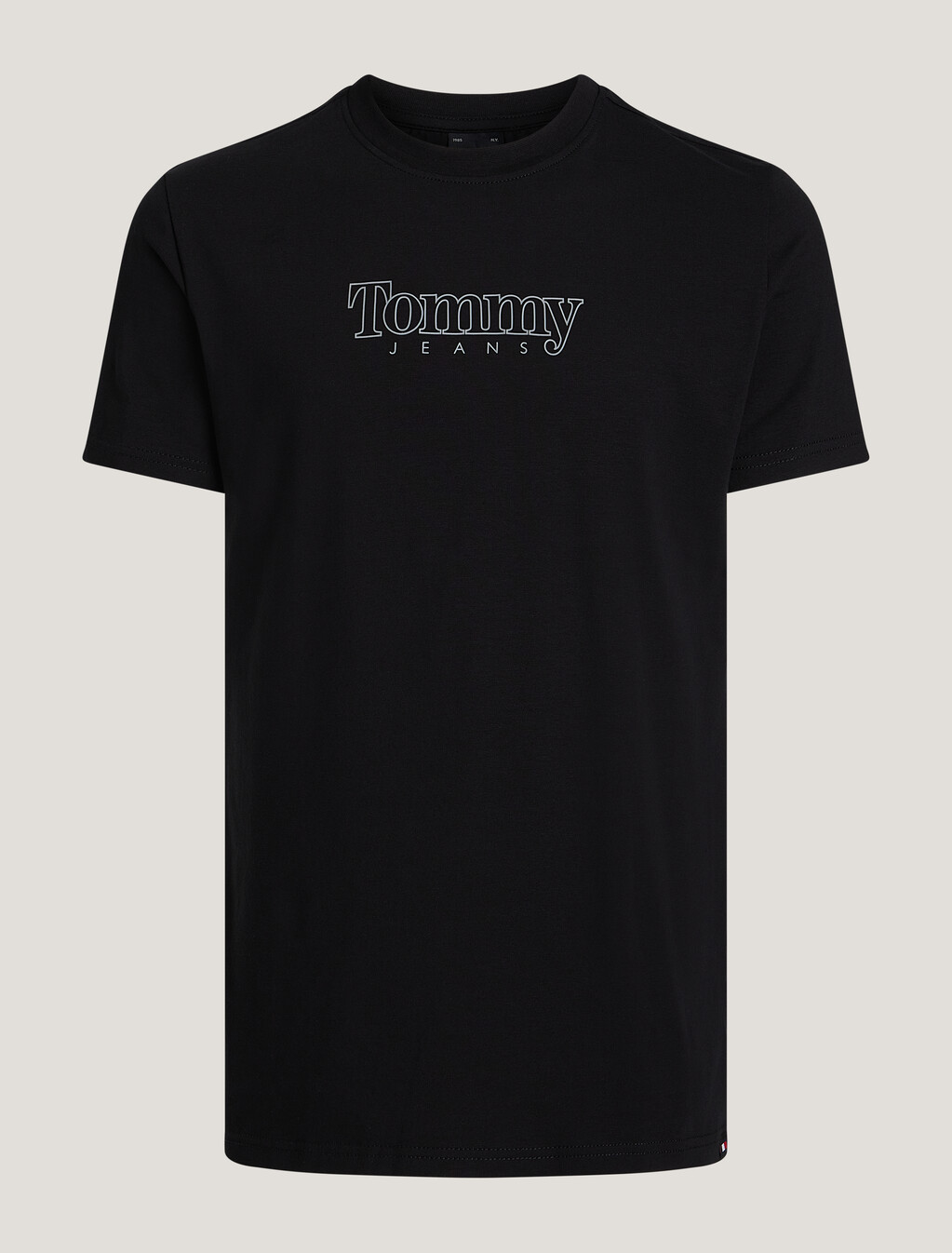 Extra Slim Rubber Logo T-Shirt, Black, hi-res