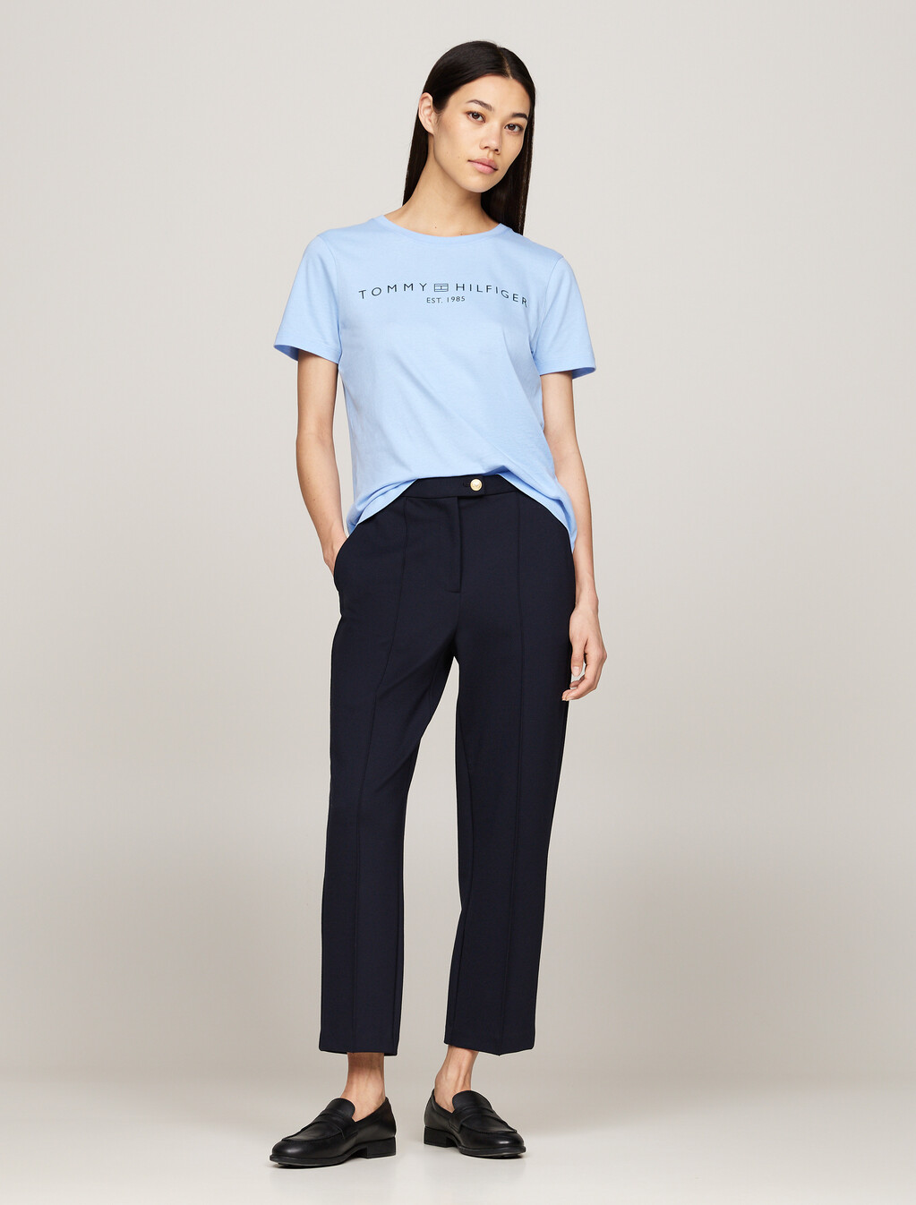 Logo圓領 T 恤, Vessel Blue, hi-res