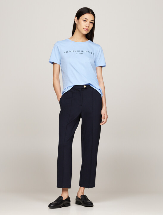Logo Crew Neck T-Shirt, Vessel Blue Logo Crew Neck T-Shirt