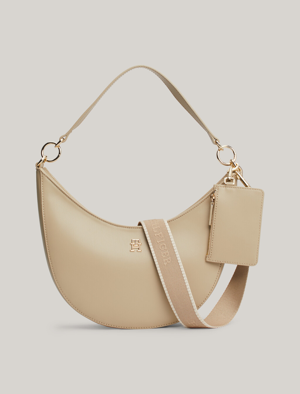 Hilfiger Monotype 單肩包, Beige, hi-res