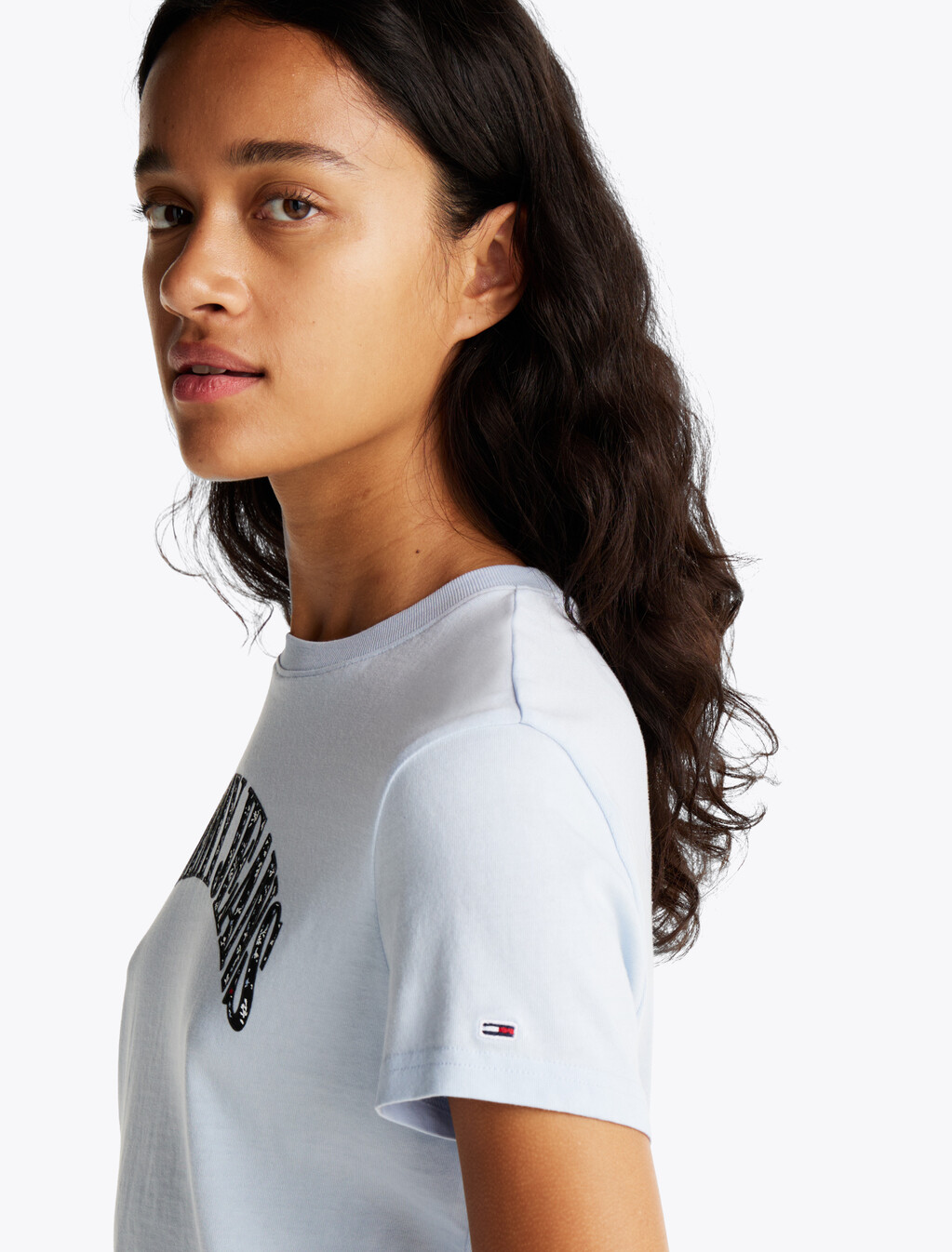 Floral Logo T-Shirt, Sweet Blue, hi-res