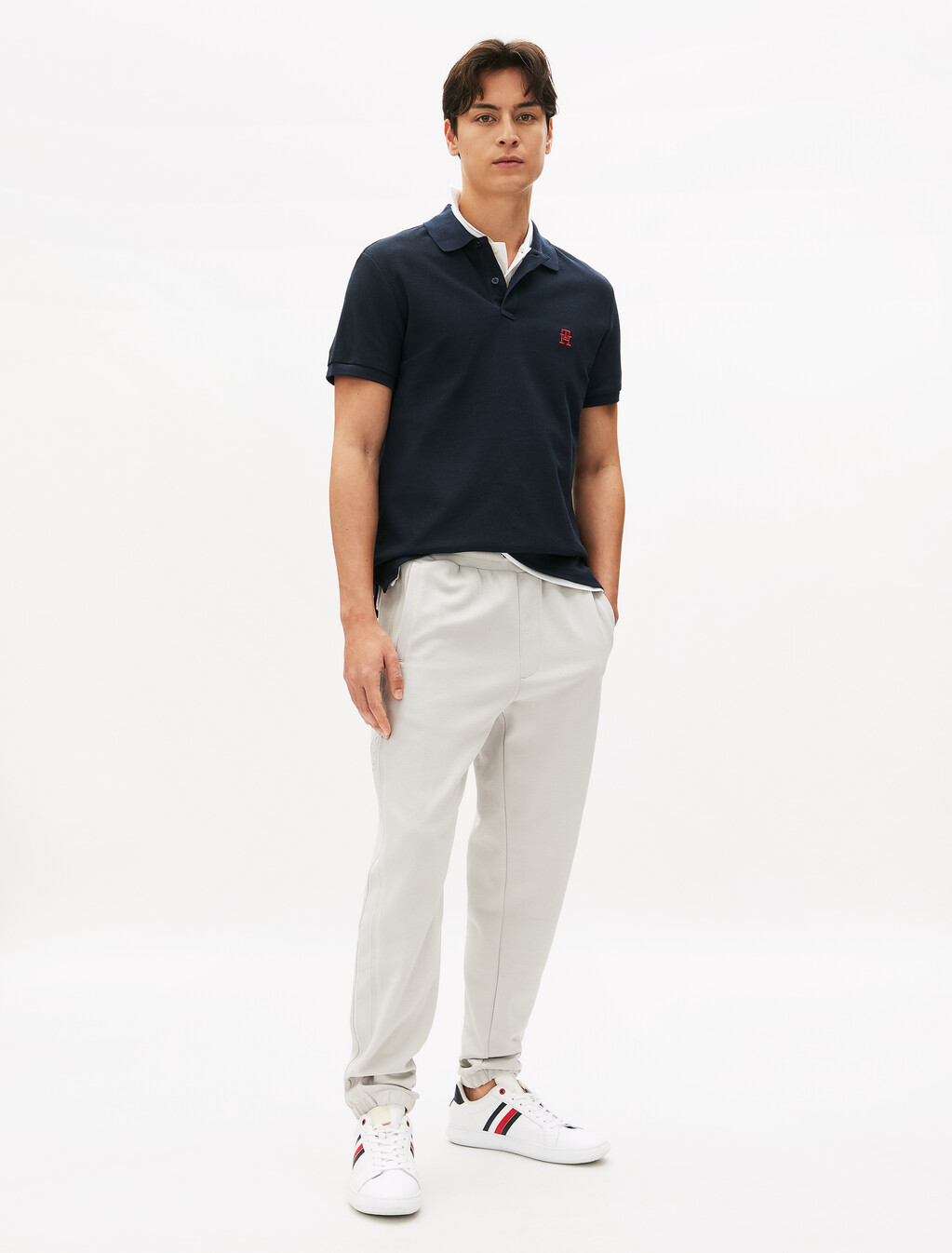 Monogram 標準版型 Polo, White, hi-res