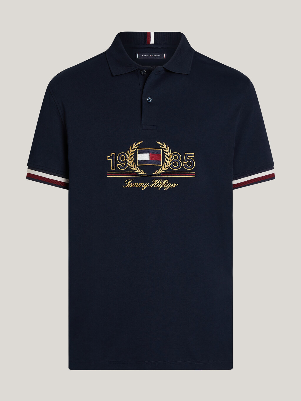 對比色領 1985 徽章 Polo 衫, Desert Sky, hi-res