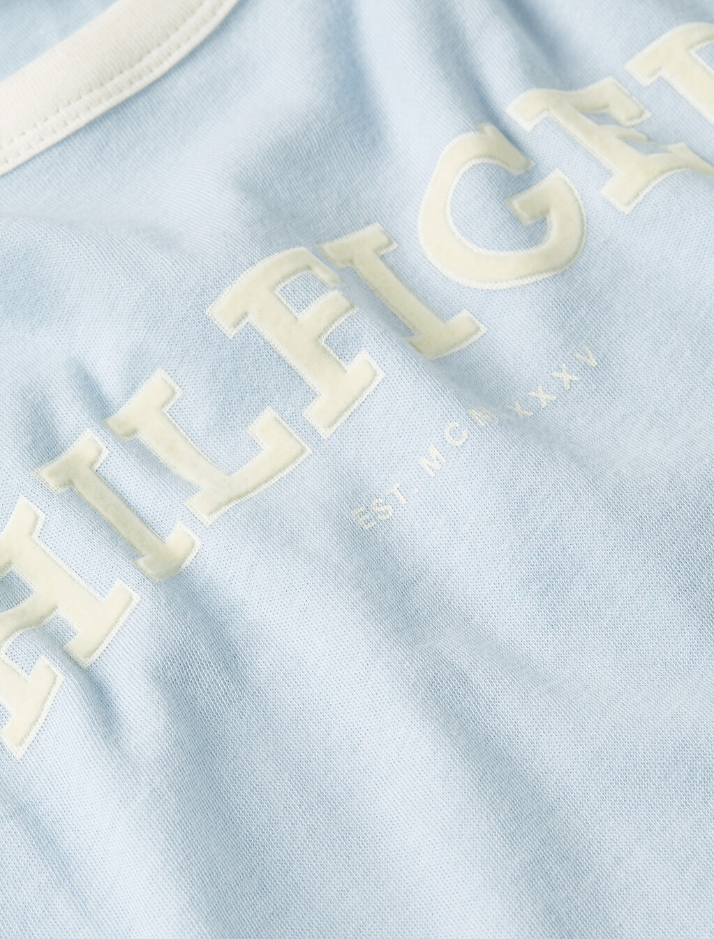 Hilfiger Monotype Flocked Logo T-Shirt, Breezy Blue, hi-res