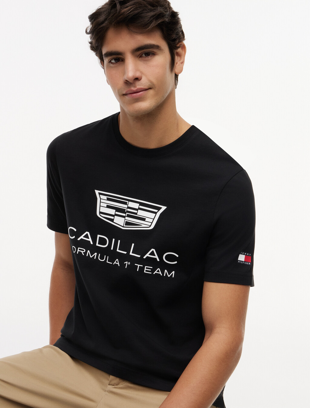 TH x Cadillac Formula 1&reg; Team Logo T-Shirt, Black, hi-res